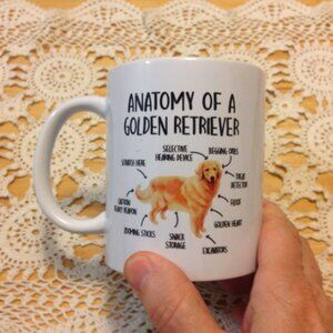 Golden Retriever humor, pet lover coffee cup, new item